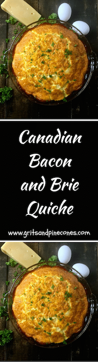 Canadian Bacon & Brie Quiche is a delicious and easy to prepare choice for a healthy low-carbohydrate Mother's Day breakfast or brunch!