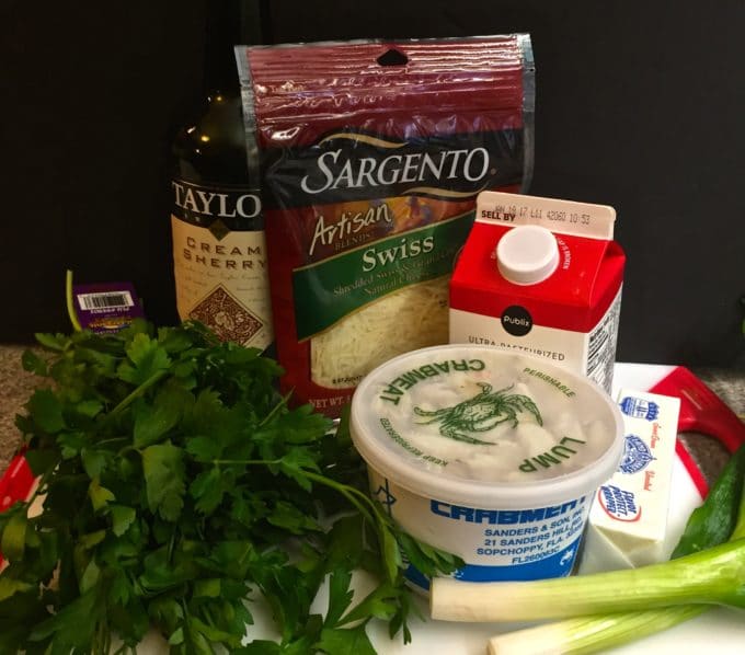 Easy Creamy Crab Mornay ingredients