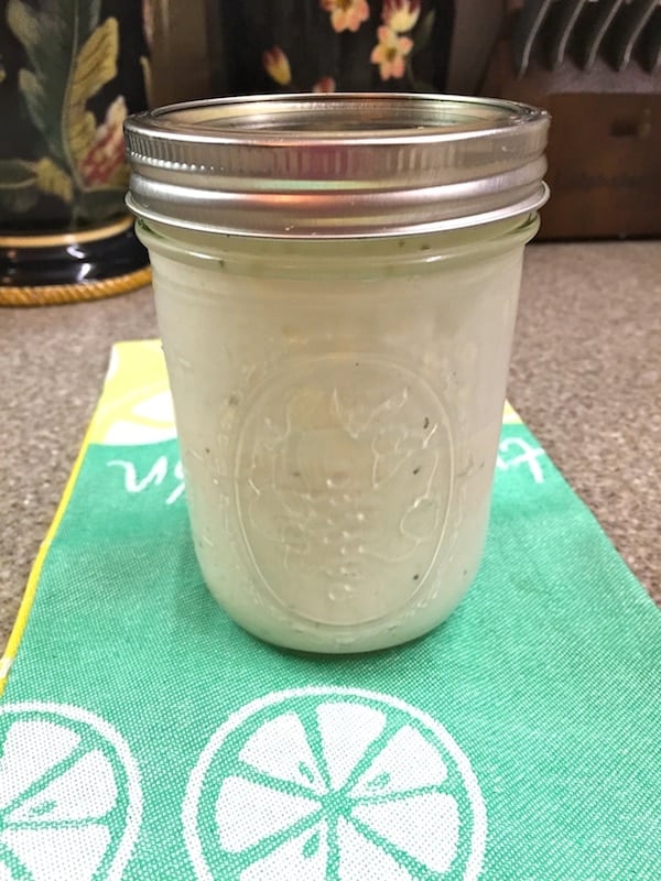 Blue Cheese Dressing for Tomato Salad with White Acre Peas
