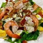 Shrimp Cobb Salad with Blue Cheese Dressing-1