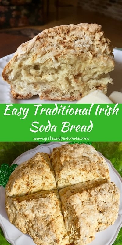 Celebrate St. Patrick’s Day by serving Traditional Irish Soda Bread for dinner. This authentic bread recipe is so easy to make, you won’t need to rely on the luck o’ the Irish to pull it off.