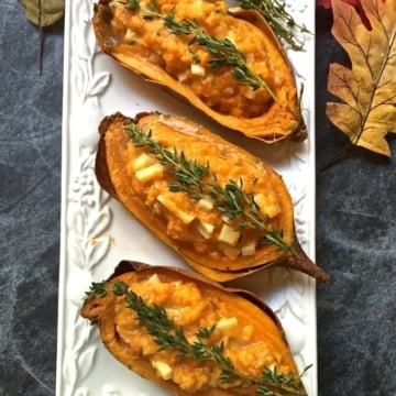 Easy Twice Baked Sweet Potatoes