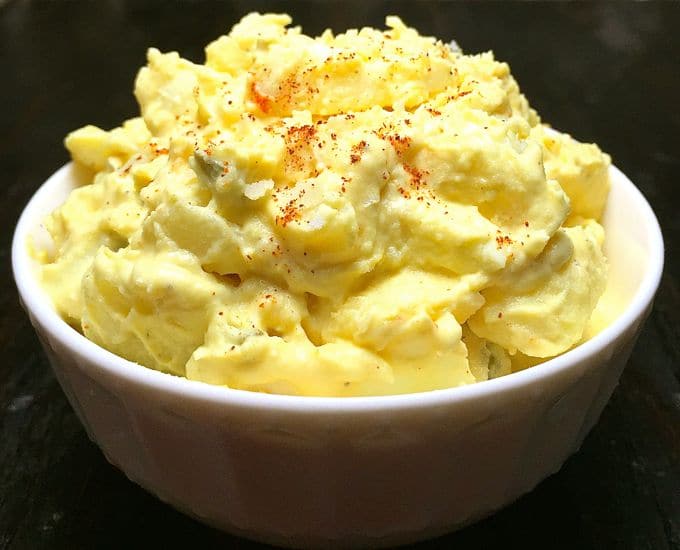 Southern Potato Salad in a bowl