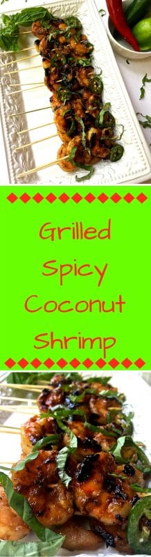 Grilled Spicy Coconut Shrimp