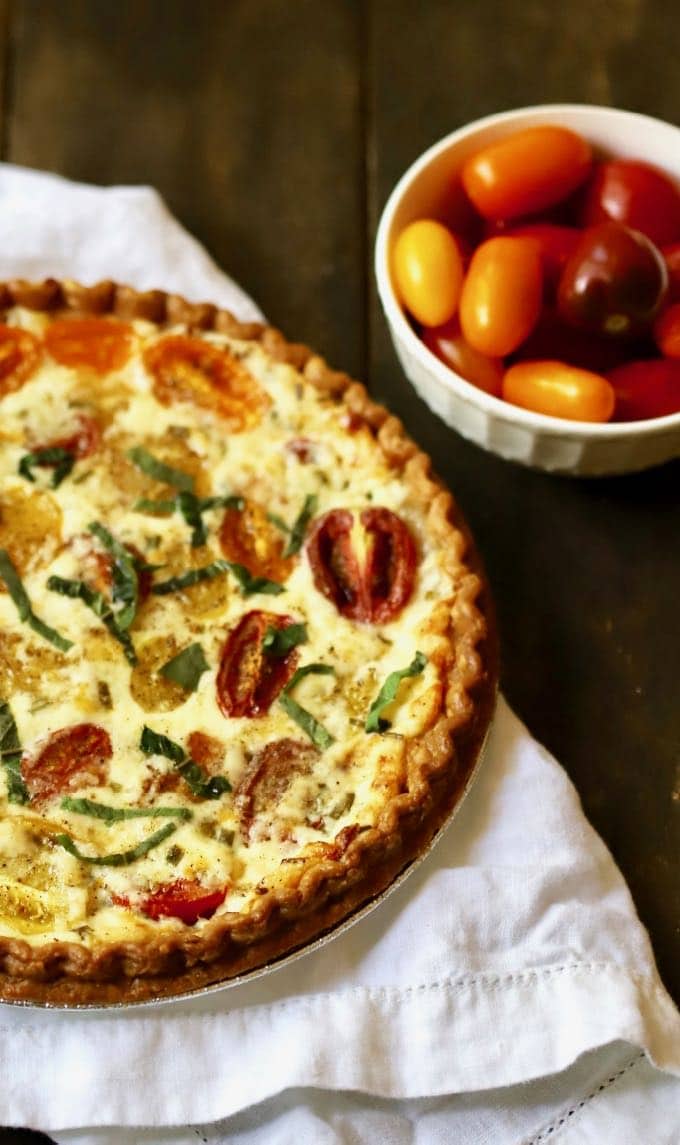 Easy Southern Style Cherry Tomato Pie