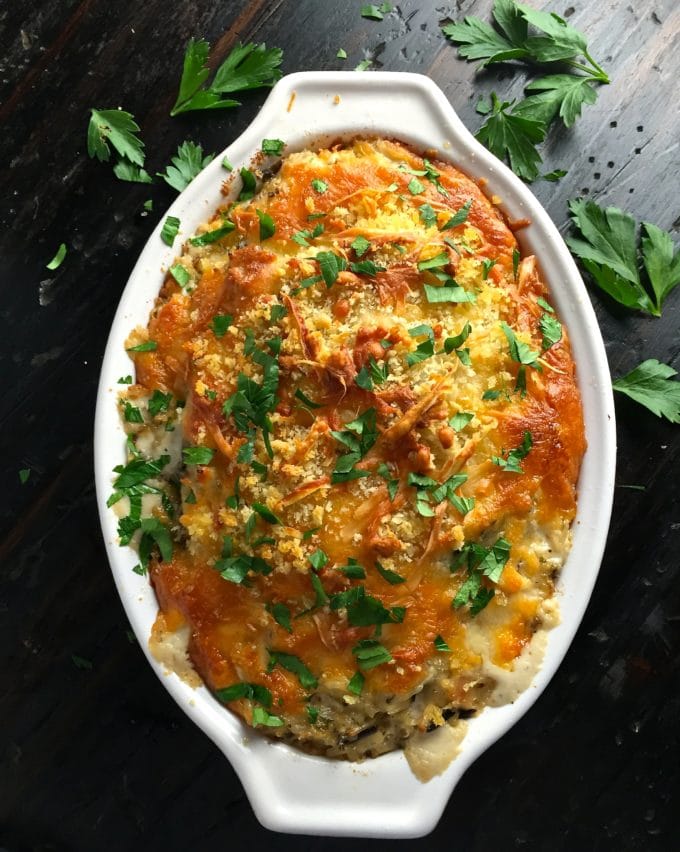 Chicken, Sausage, and Wild Rice Casserole