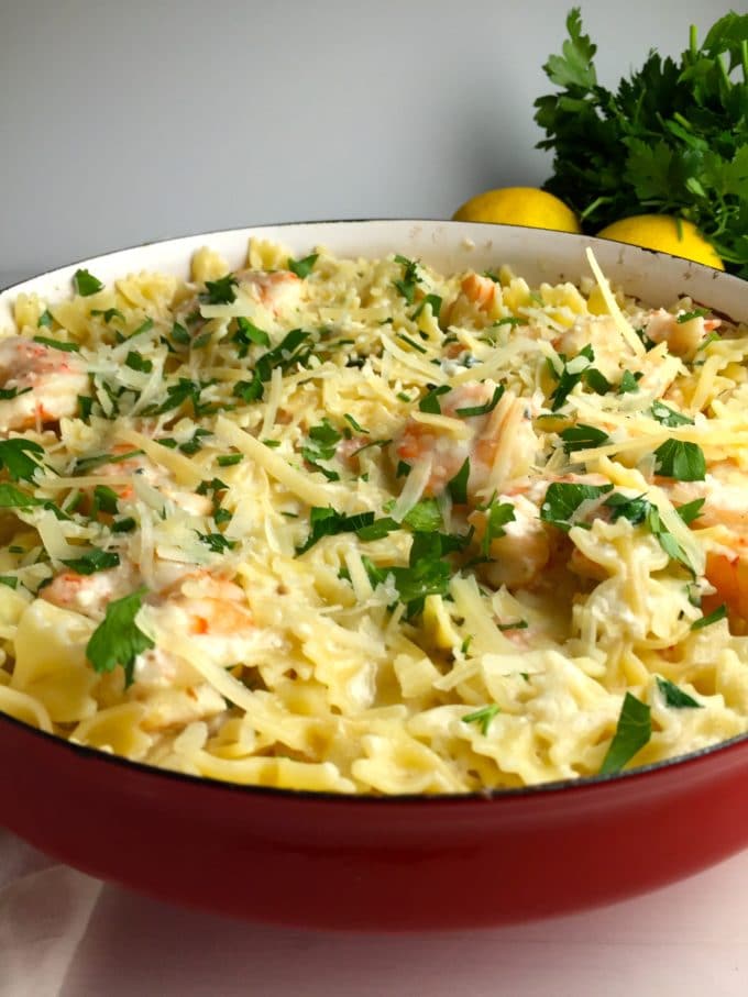 Shrimp and Blue Cheese Pasta-1