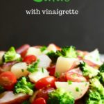 Potato Broccoli Salad with Vinaigrette Pinterest pin