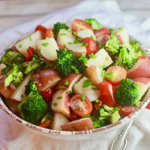 Potato Broccoli Salad with Vinaigrette