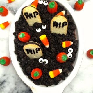 Graveyard Chocolate Cheesecake Dip