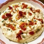 Pancetta and Rosemary Mashed Potatoes ready to serve