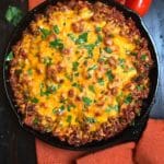 Beef and Tomato Skillet with Polenta