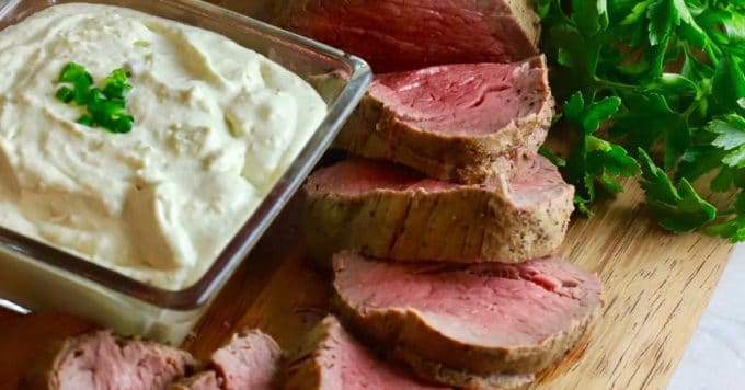 Easy Beef Tenderloin with Gorgonzola Sauce