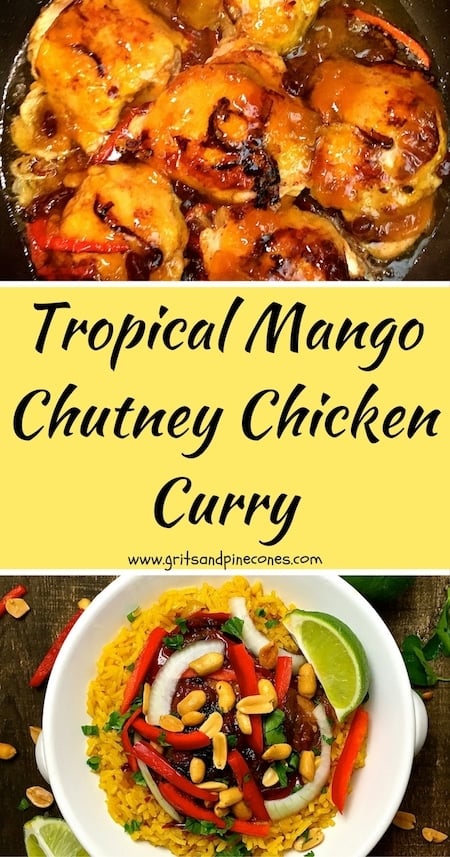 Want to shake things up with an easy meal for dinner this week? How about delicious Tropical Chicken Curry smothered with mango chutney?
