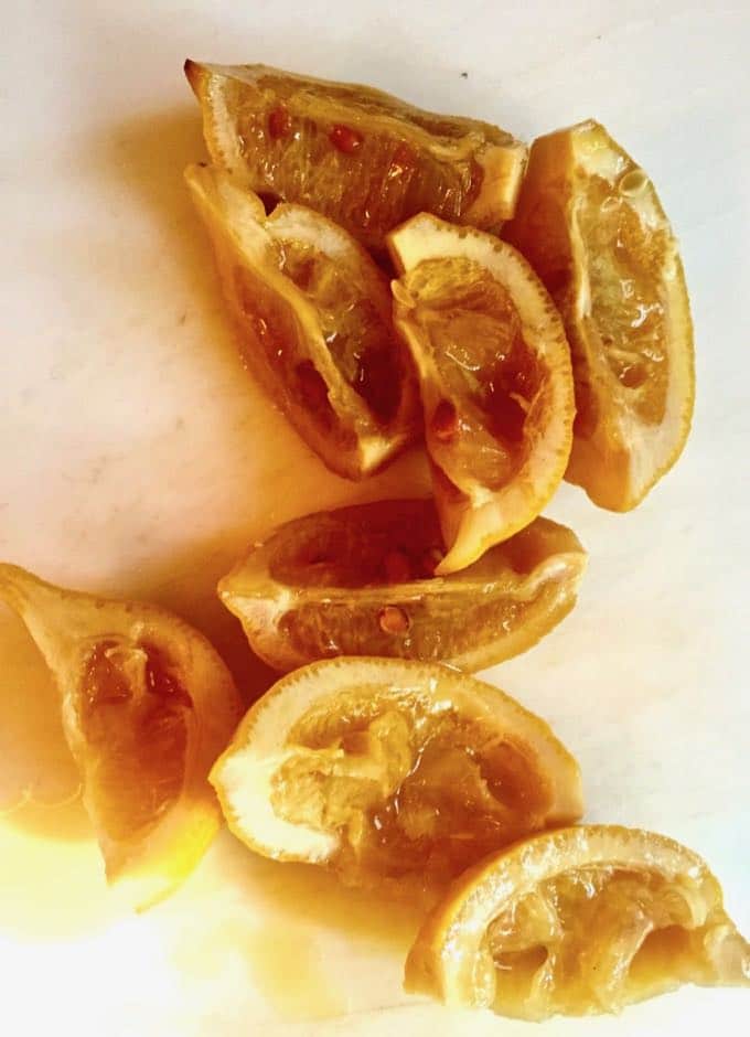 Preserved Lemons ready to mince for Pearl Couscous with Preserved Lemon