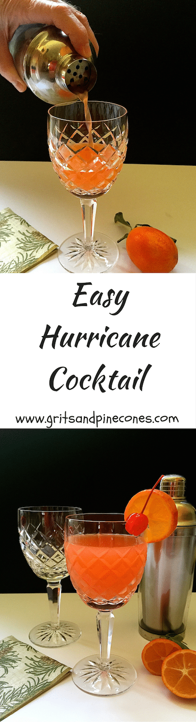 The Hurricane Cocktail, a delicious rum and fruit drink is New Orleans’ most famous cocktail and a favorite of party-goers celebrating Mardi Gras!