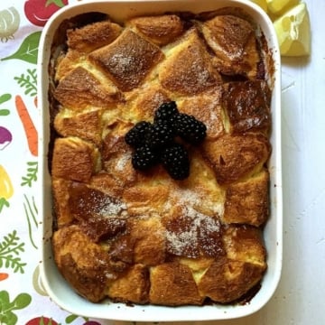 Lemon Blackberry Bread Pudding-6-2