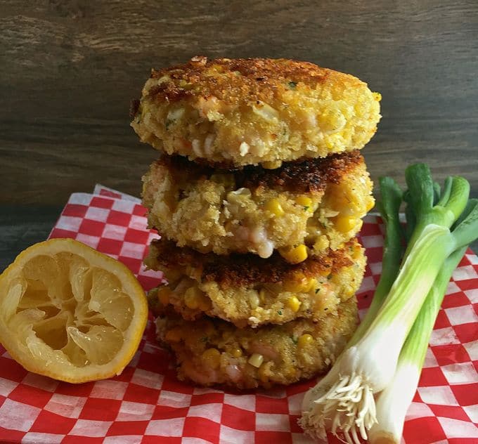 Southern Shrimp and Corn Fritters ready to eat!
