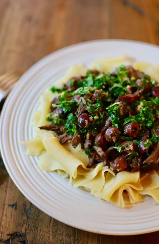 Slow Cooker Mediterranean Beef Roast