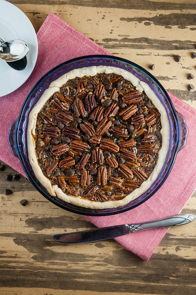 Chocolate Caramel Pecan Pie