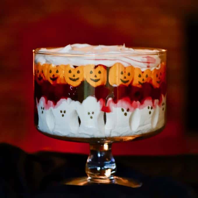 Spooktacularly delicious Easy Halloween Black Forest Trifle