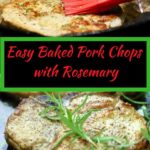 Easy Baked Pork Chops with Rosemary Pinterest Pin A