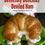 A croissant with deviled ham filling.