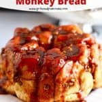 Pinterest pin for butterscotch pecan monkey bread.