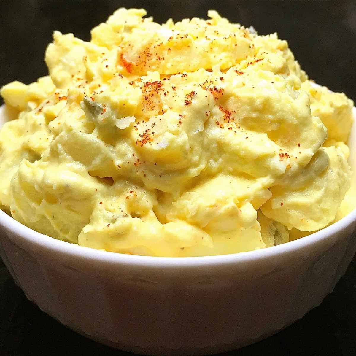 Add 1 cup frozen peas; Creamy Egg Potato Salad Recipe : Southern Potato Salad Recipe Gritsandpinecones Com