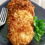 Pinterest pin for fried green tomatoes.