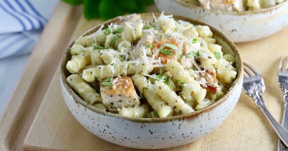 Chicken Pesto Pasta Alfredo Recipe