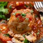 Pork Braciole Pinterest pin.