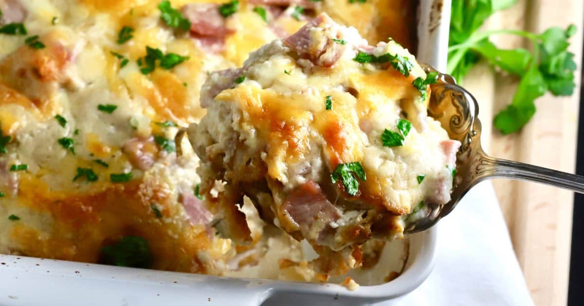 Easy Au Gratin Potatoes and Ham Recipe