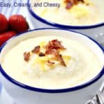 Cheese grits Pinterest pin.