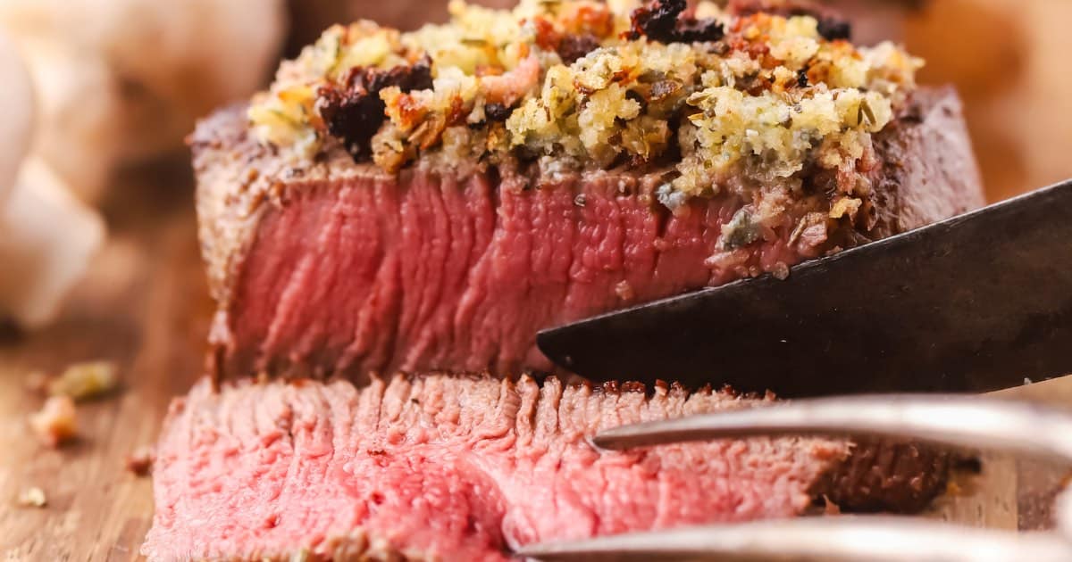 NoFail Blue Cheese Crusted Steak Recipe