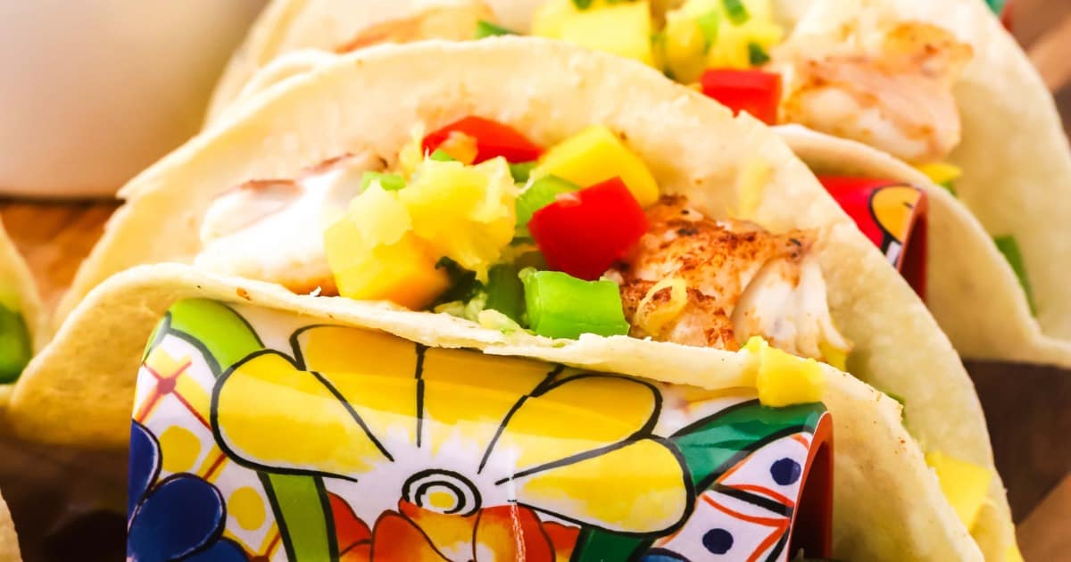 Easy Fish Tacos with Mango Salsa