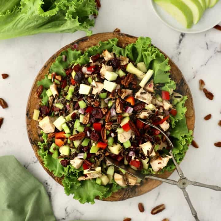 Wild Rice Chicken Salad with Cranberries