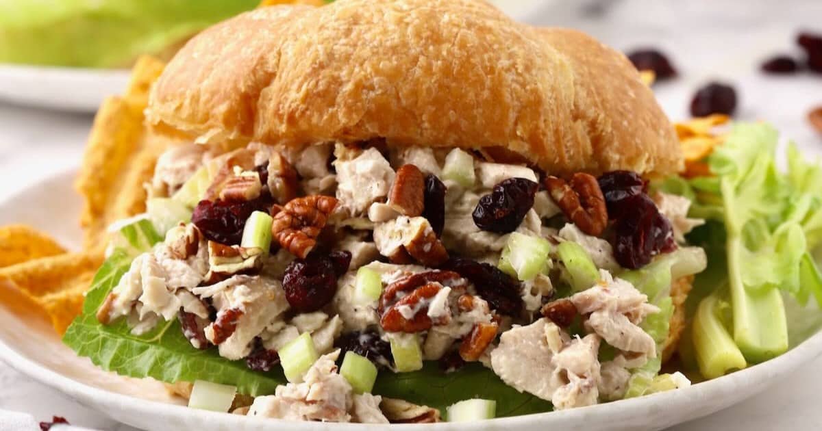 Chicken Salad with Cranberries and Pecans | Grits and Pinecones