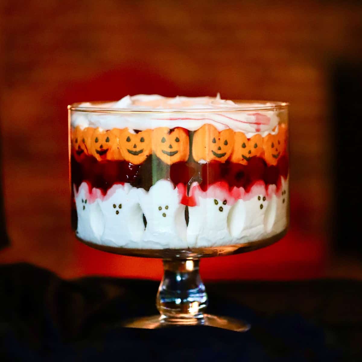Easy Halloween Black Forest Trifle Dessert - Grits and Pinecones