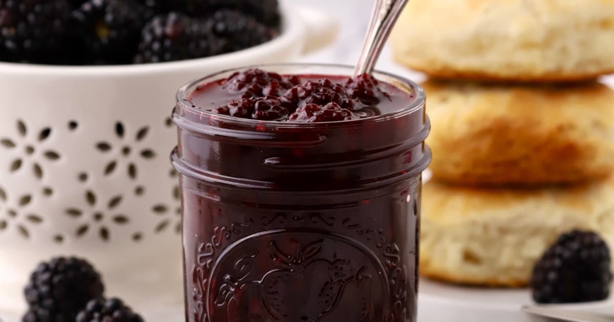 Easy Blackberry Jam Recipe without Pectin - Grits and Pinecones