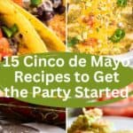 Pinterest pin showing tacos, enchiladas, and a quesadilla.