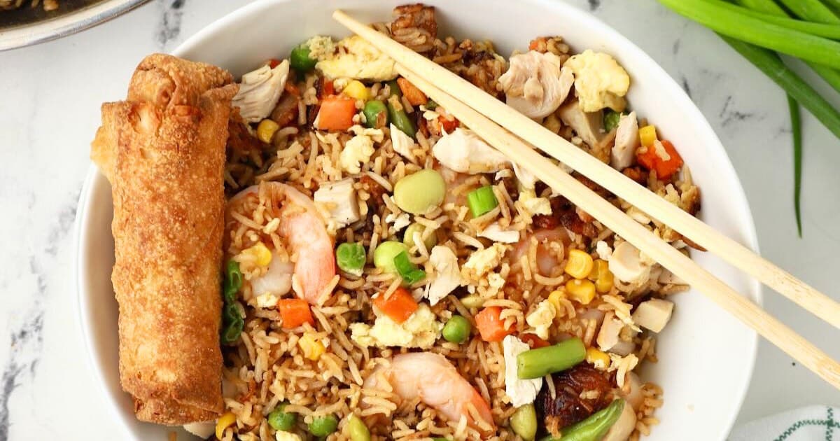 Shrimp and Chicken Fried Rice | Grits and Pinecones