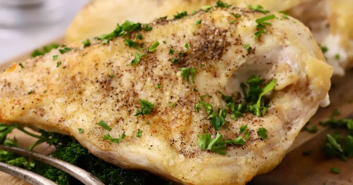 Oven-Baked Bone-In Chicken Breasts - Grits and Pinecones